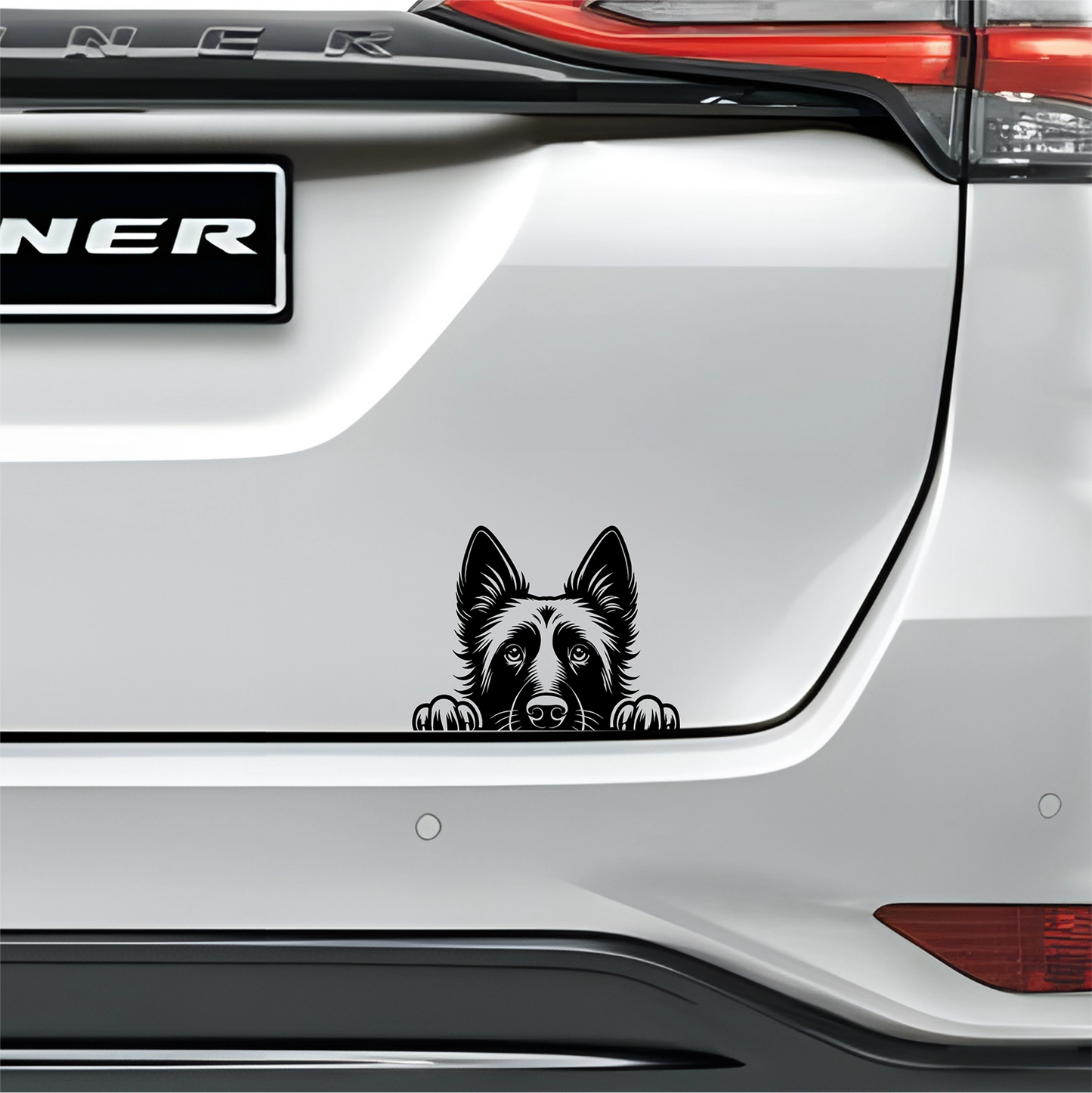 PeekaPup Belgian Malinois Car Decals