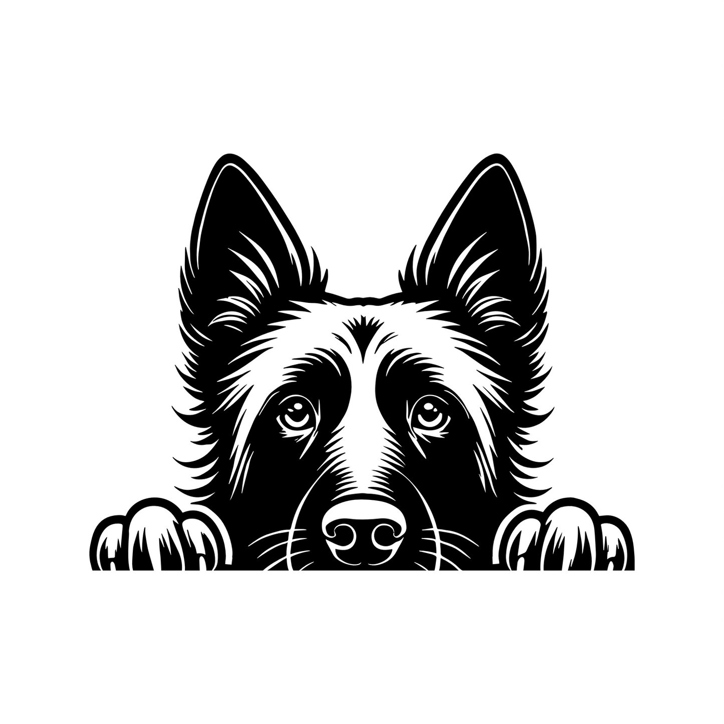 PeekaPup Belgian Malinois Car Decals