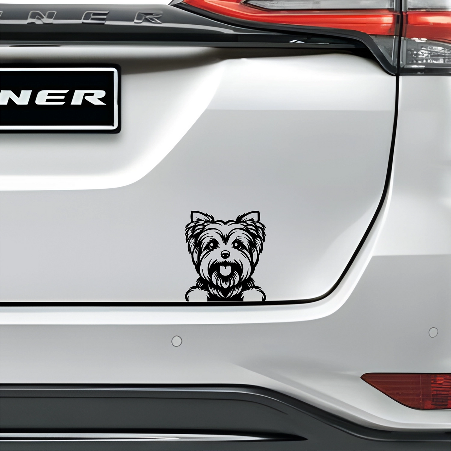 PeekaPup Yorkie Car Decals