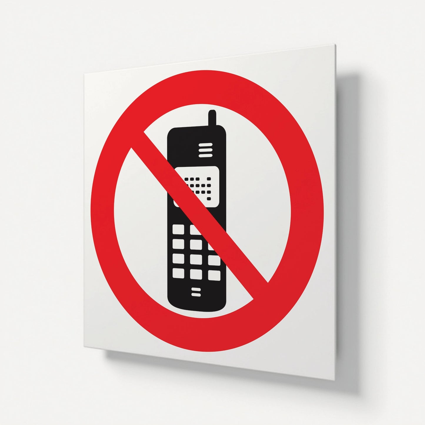 "Cellphones Prohibited" Safety Signage Panel