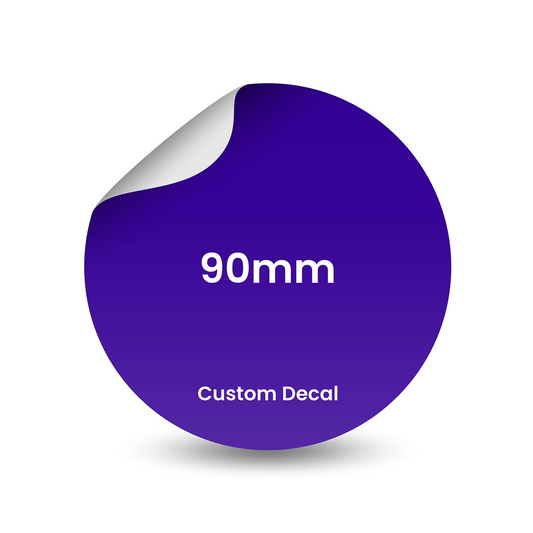 90mm Custom License Disc Decal