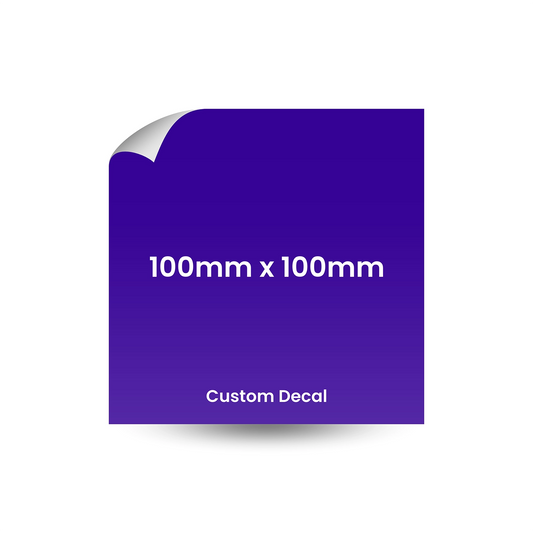 100mm x 100mm Custom Decal