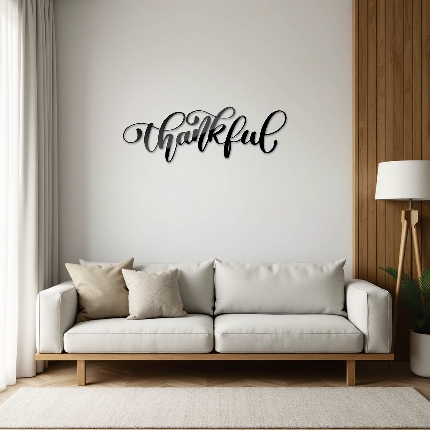 "Thankful" Acrylic Cutout Wall Art