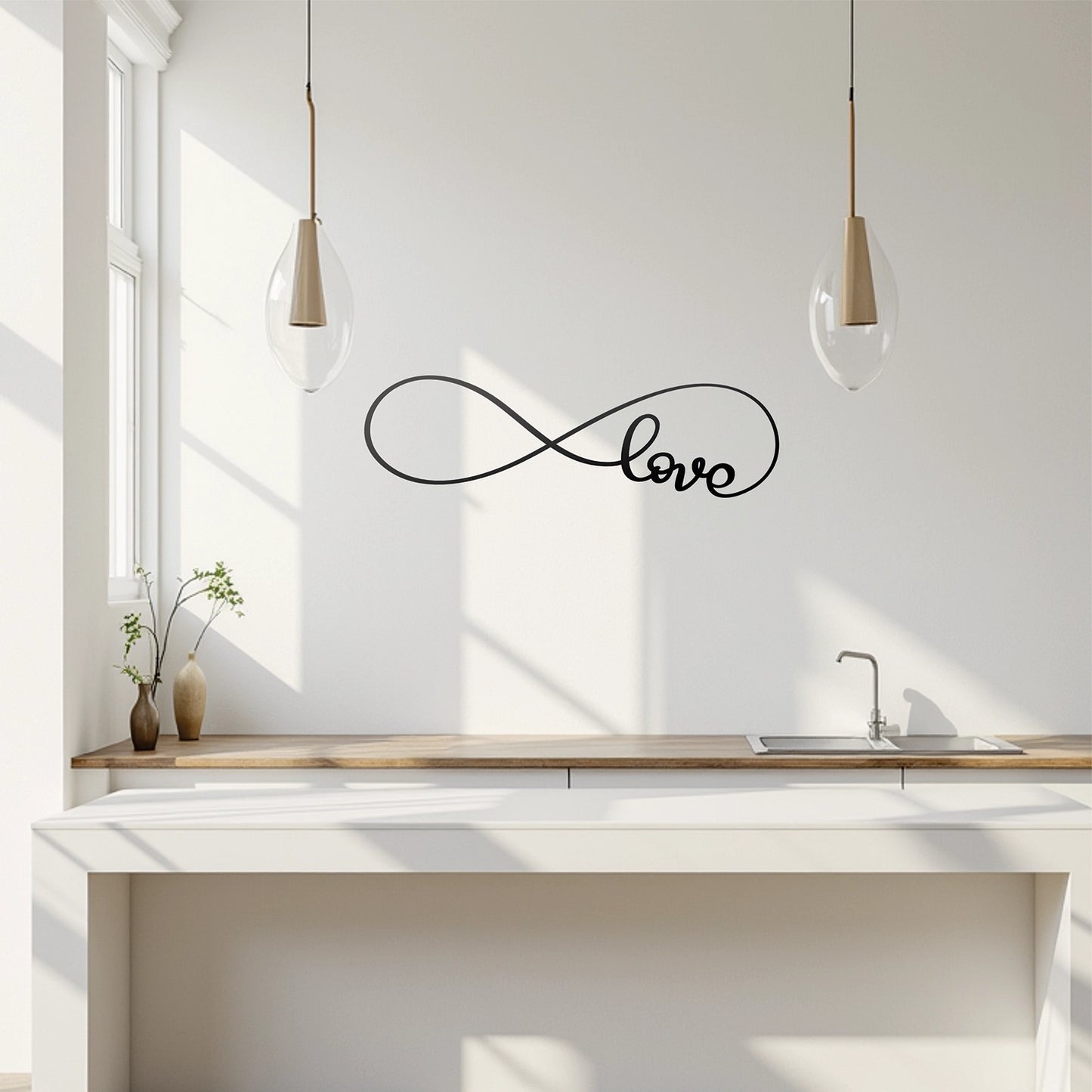 "Love" Wall Decal (Infinity Design)