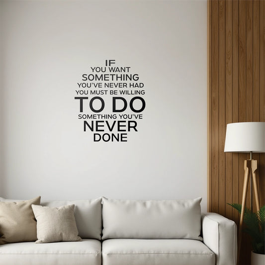 "Willingness" Motivational Wall Decal