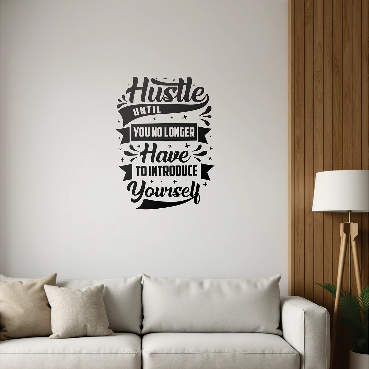 "Hustle" Motivational Wall Decal