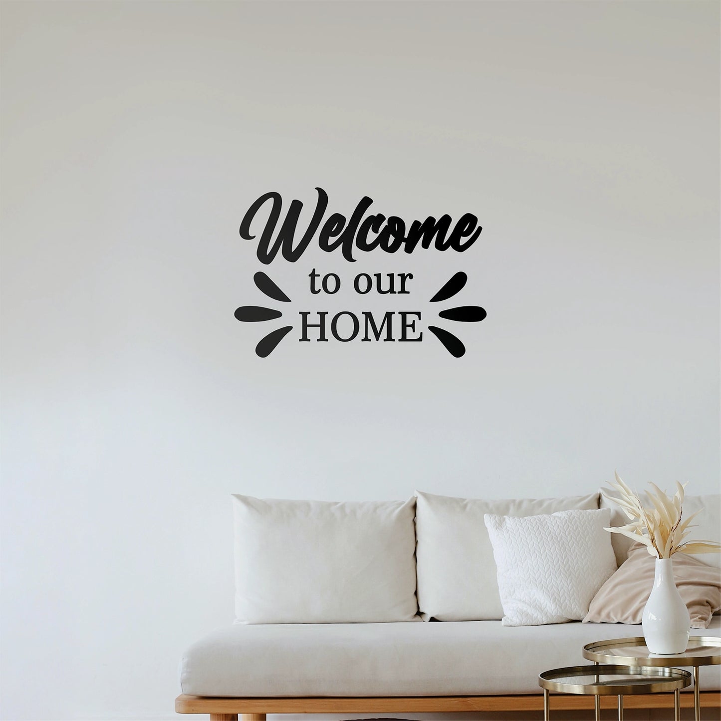 "Welcome to our Home" Wall Decal