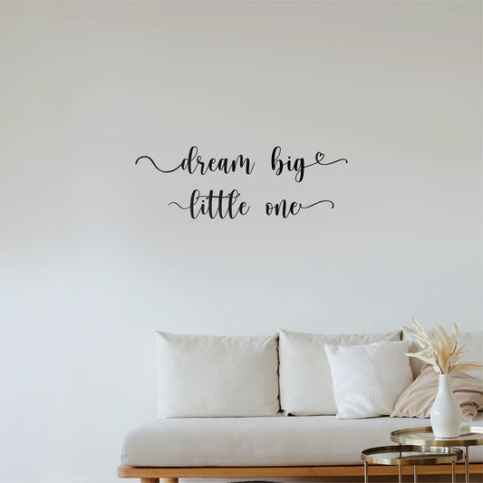 "Dream Big" Motivational Wall Decal