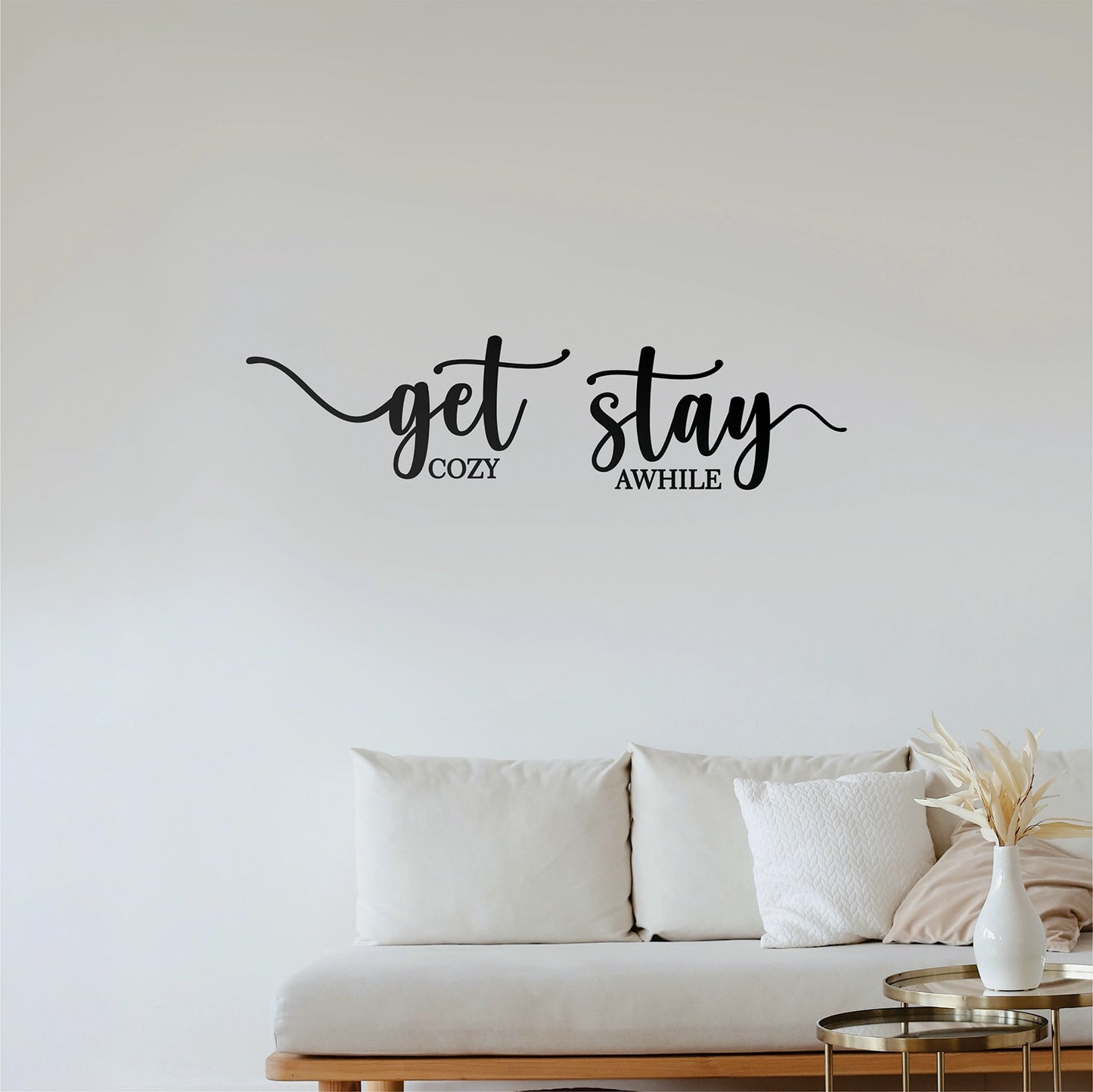 "Get Cozy" Wall Decal