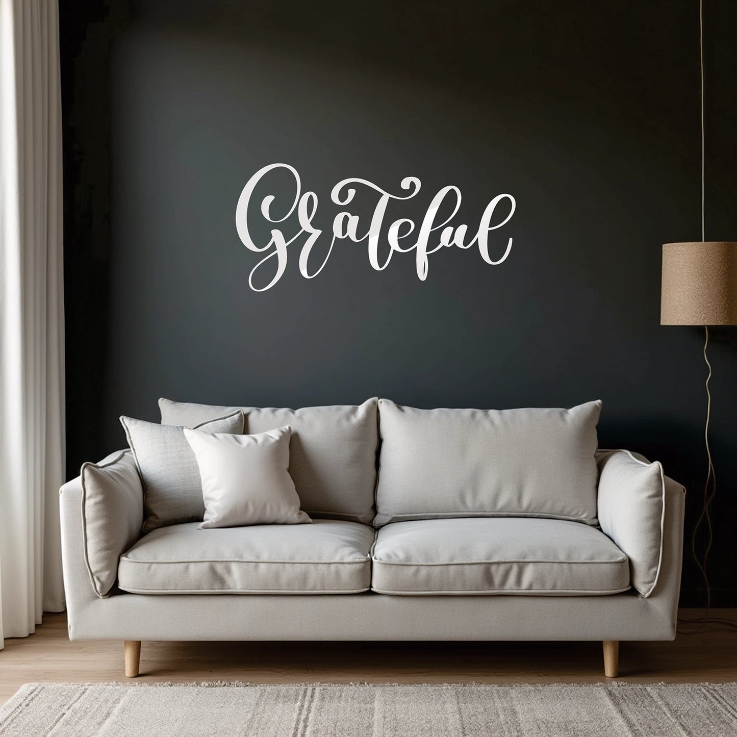 "Grateful" Wall Decal (Bold Design)