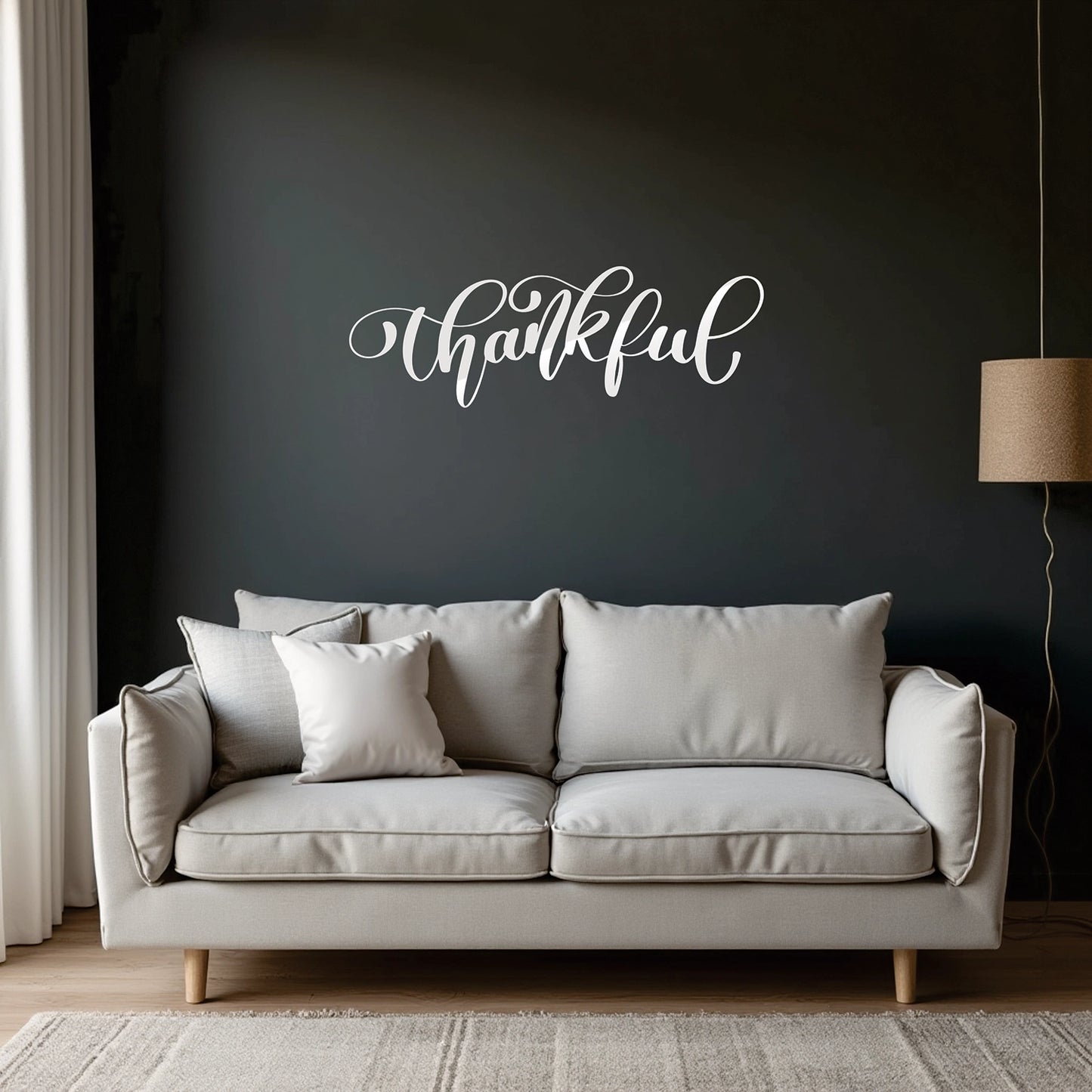 "Thankful" Wall Decal