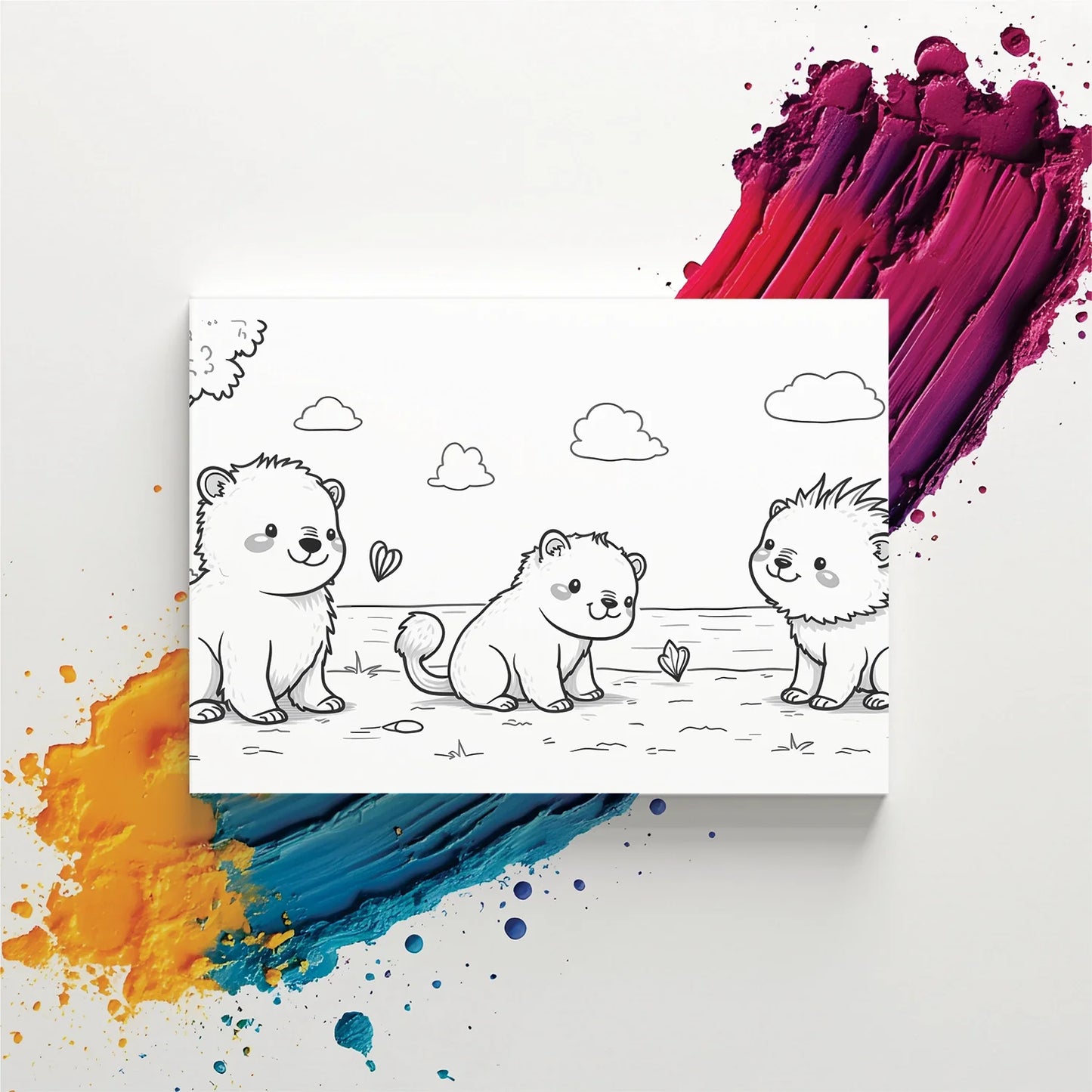 "Cute Animals" Kids Painter Canvas