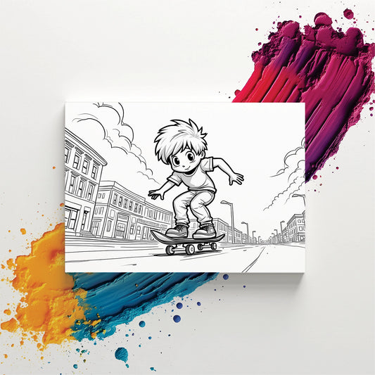 "Skater" Kids Painter Canvas