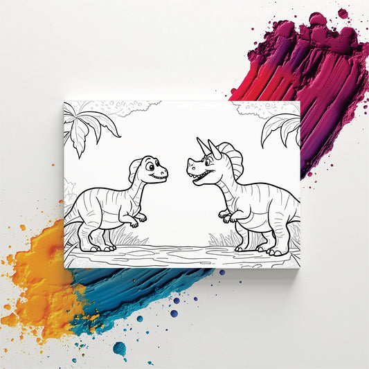 "Dinosaur" Kids Painter Canvas