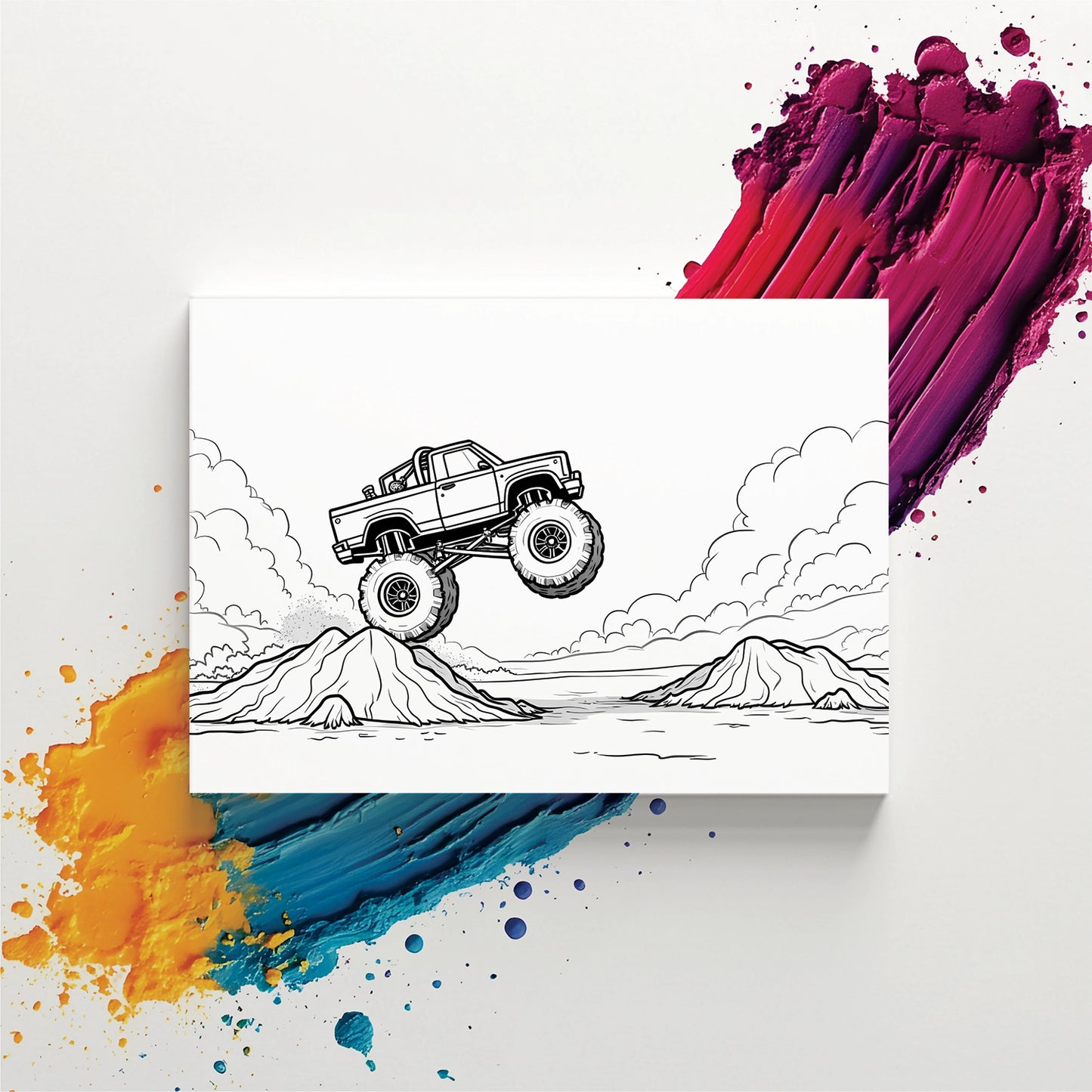 "Monster Truck" Kids Painter Canvas