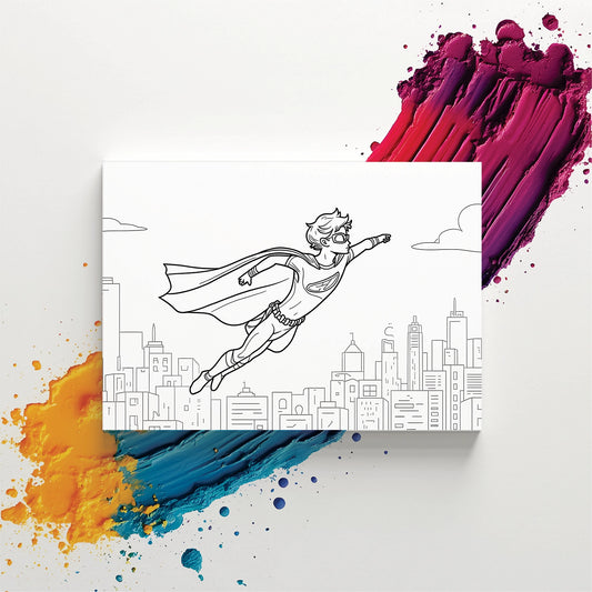 "Superhero" Kids Painter Canvas