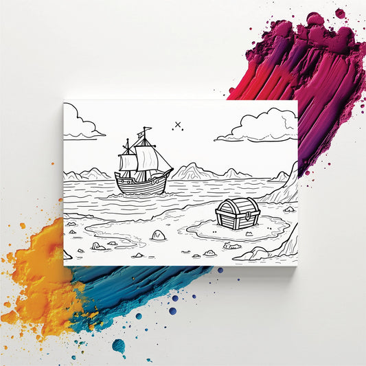 "Pirate Treasure" Kids Painter Canvas