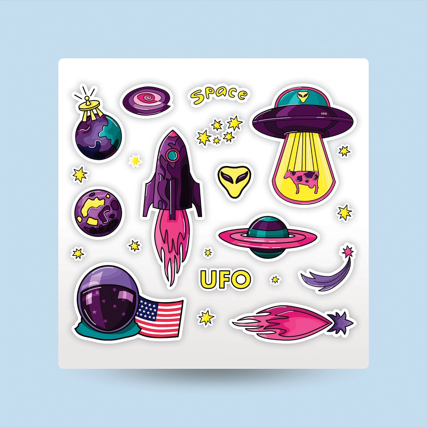 "Outer Space" Kids Sticker Packs