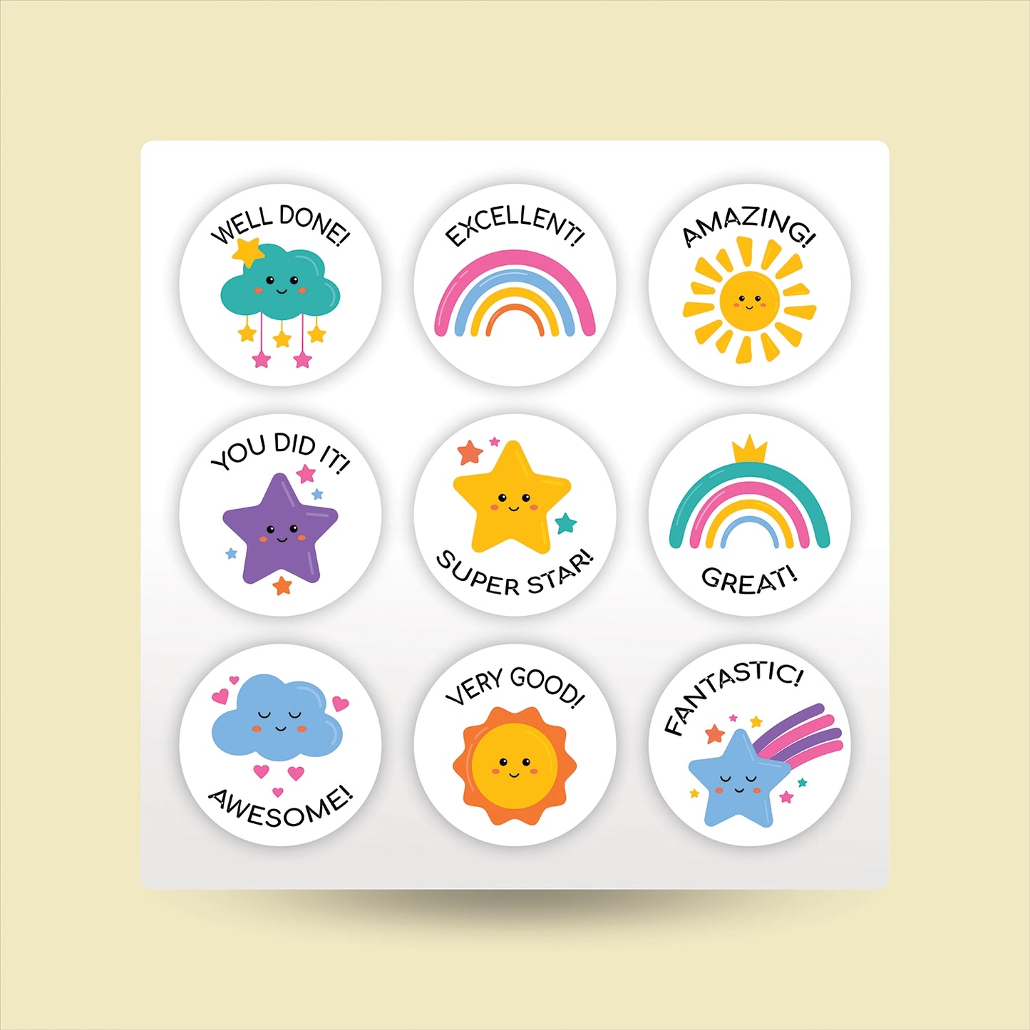 "Rewards" Kids Sticker Packs (Pink Design)
