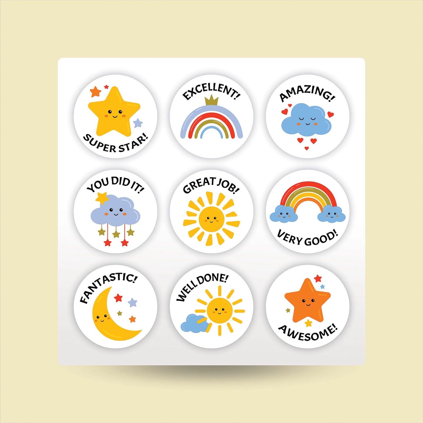 "Rewards" Kids Sticker Packs (Blue Design)