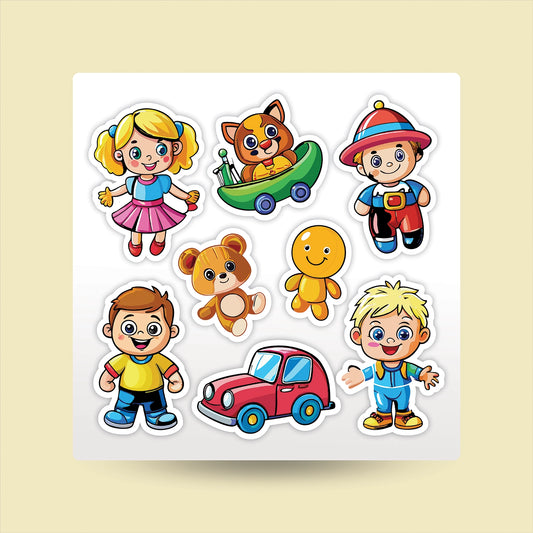 "Toy Figures" Kids Sticker Packs