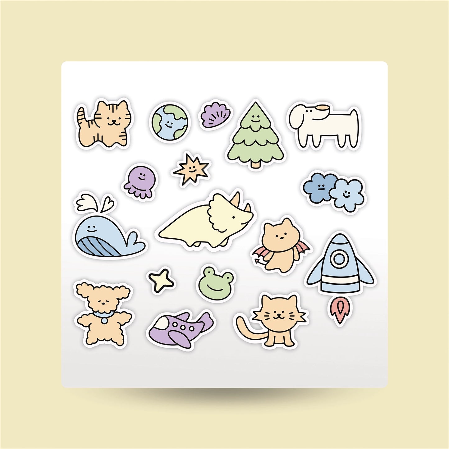 "Outdoor" Kids Sticker Packs (Bubble Design)