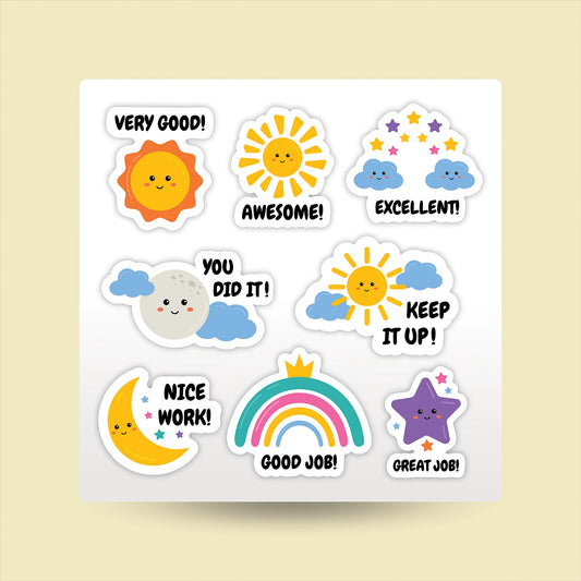 "Rewards" Kids Sticker Packs (Cutout Design)