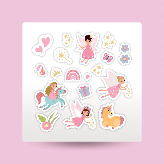 "Pink Princess" Kids Sticker Packs