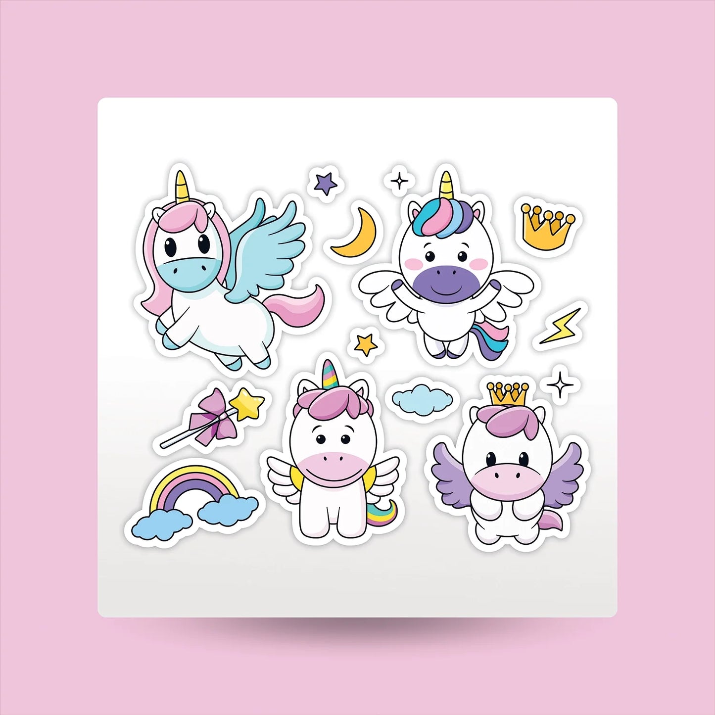 "Chubby Unicorns" Kids Sticker Packs