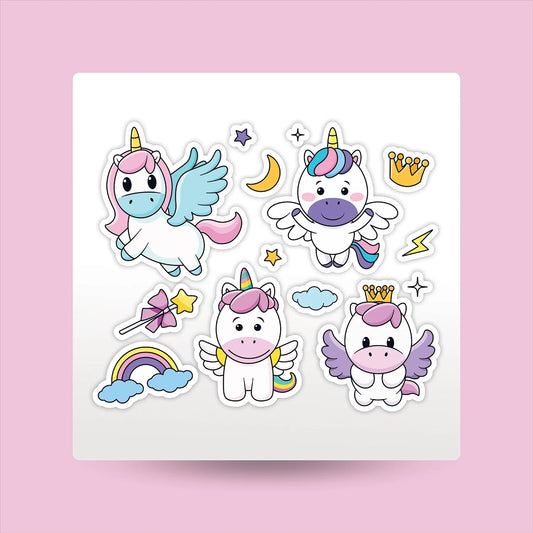 "Chubby Unicorns" Kids Sticker Packs