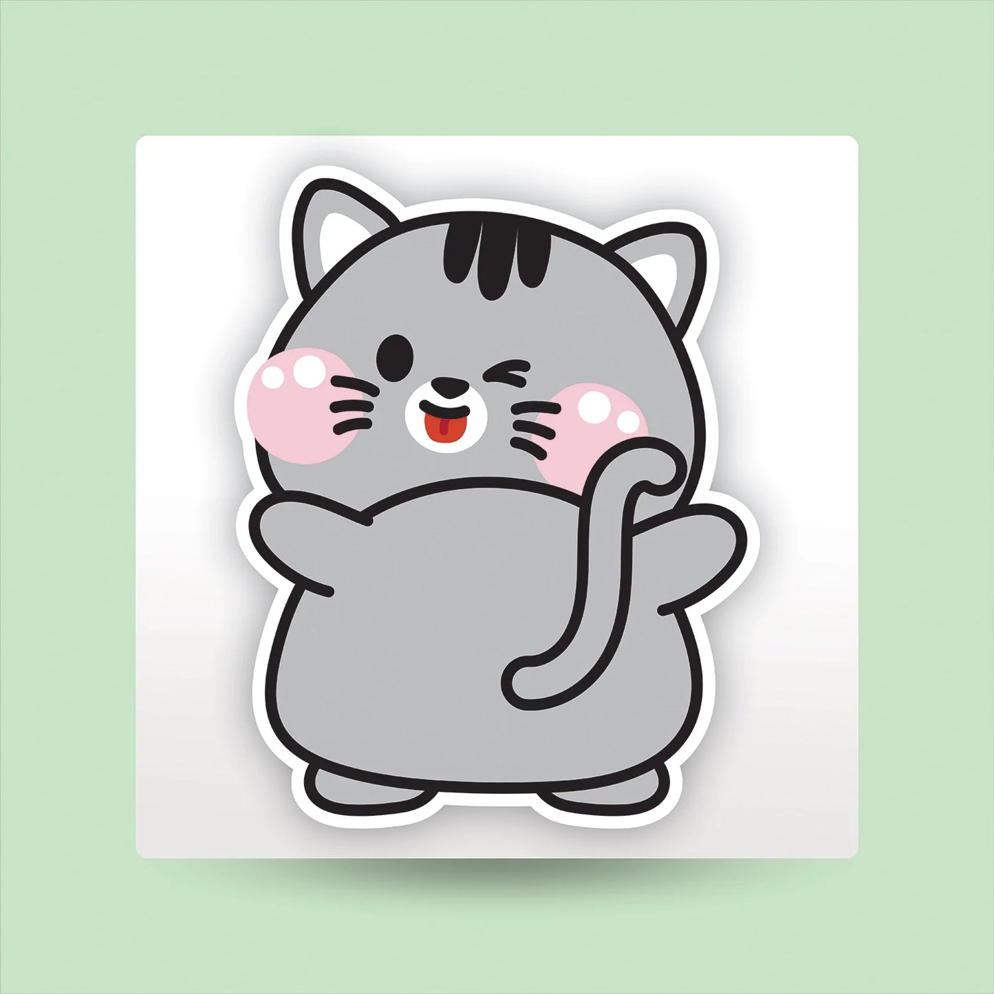 "Kitty Cat" Kids Sticker