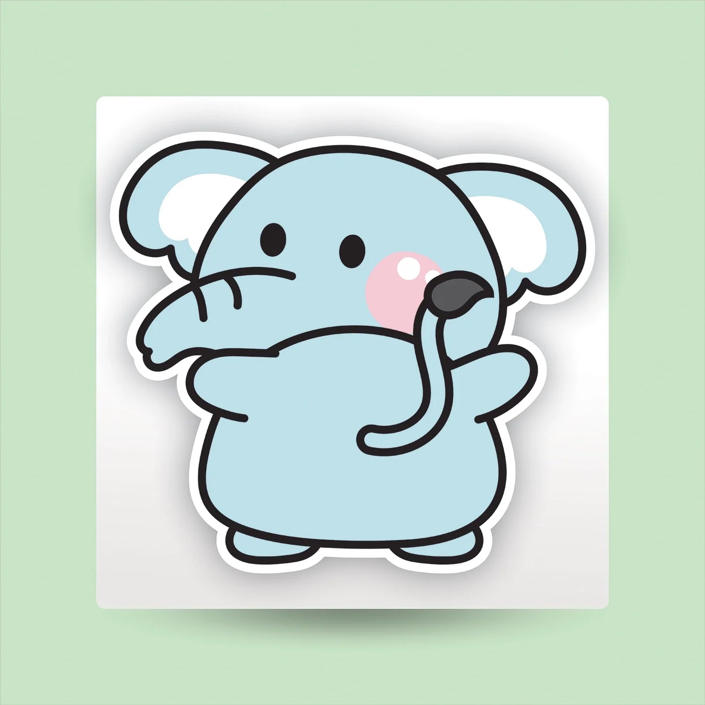 "Elephant" Kids Sticker