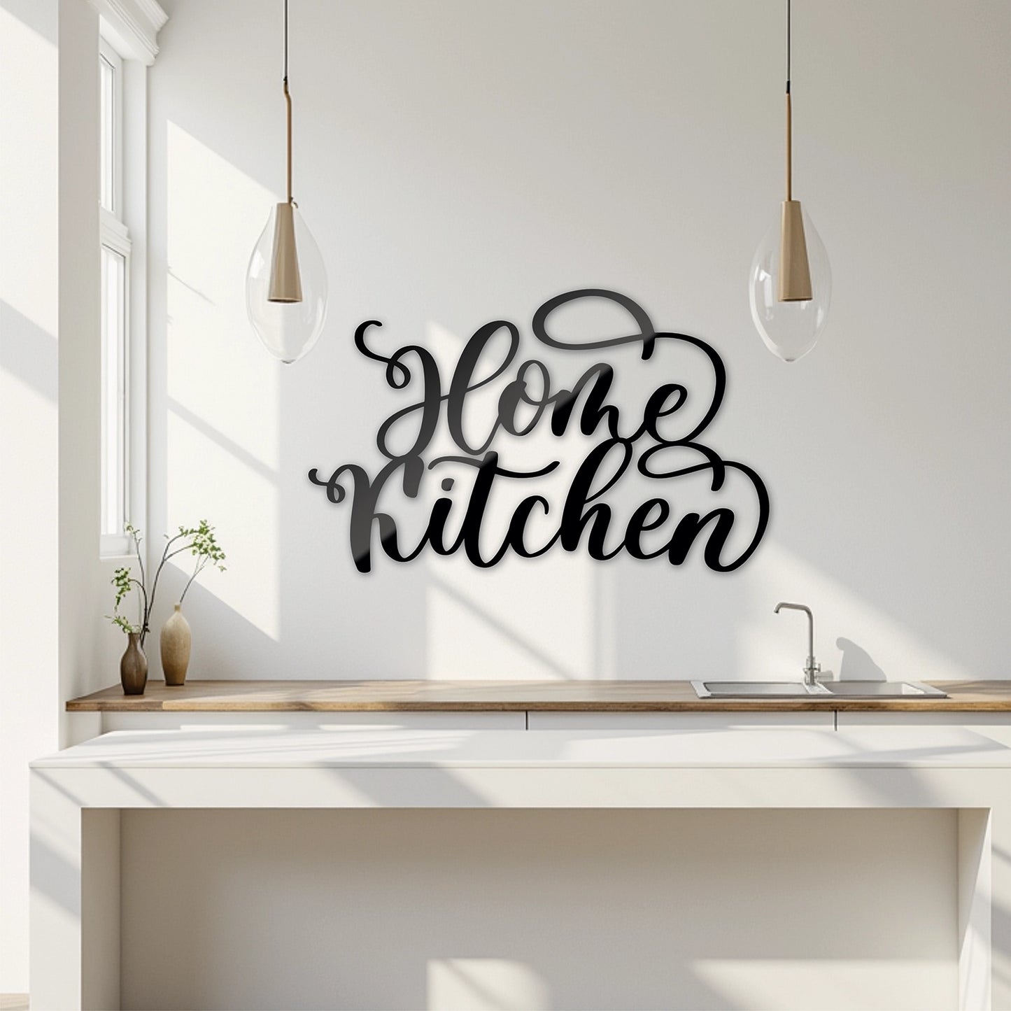 "Home Kitchen" Acrylic Cutout Wall Art