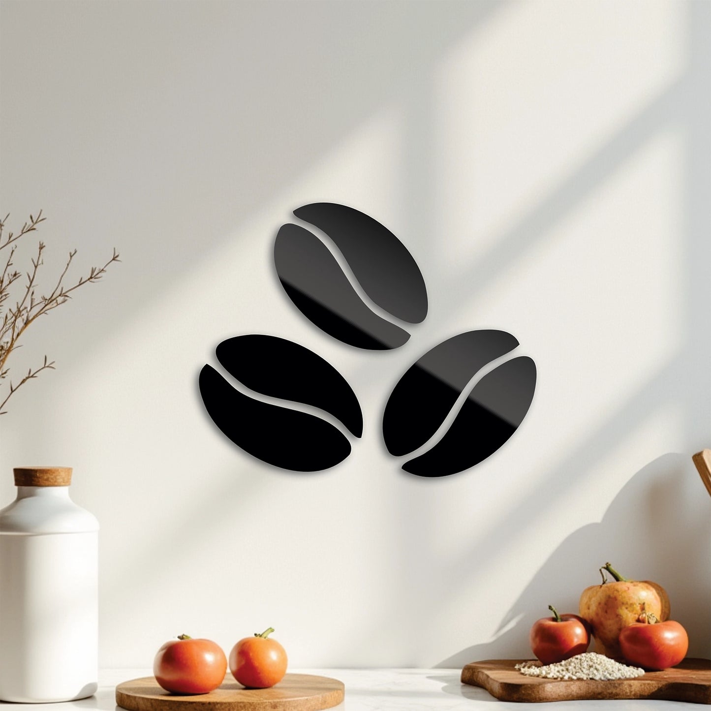 "Coffee Beans" Acrylic Cutout Wall Art