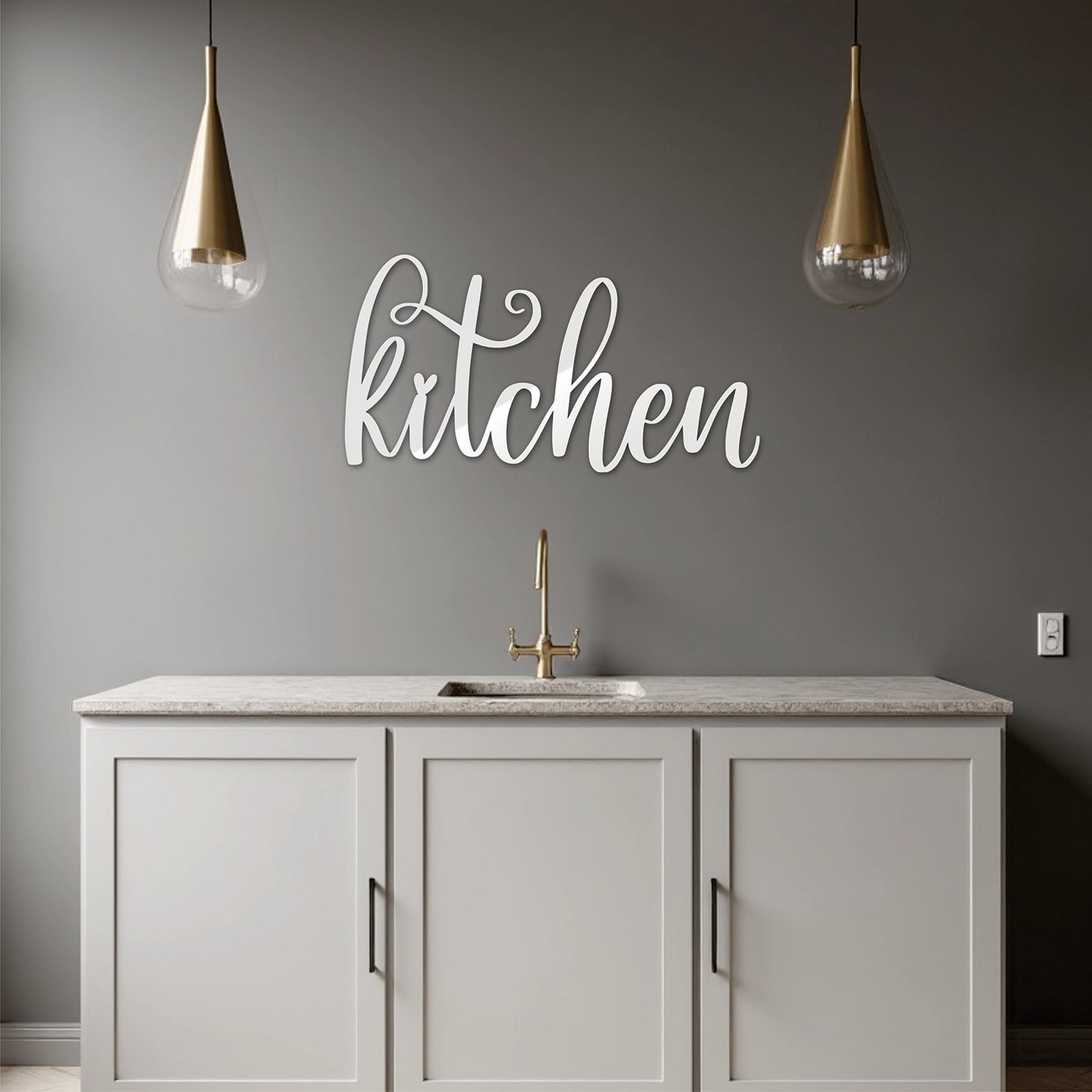 "Kitchen" Acrylic Cutout Wall Art