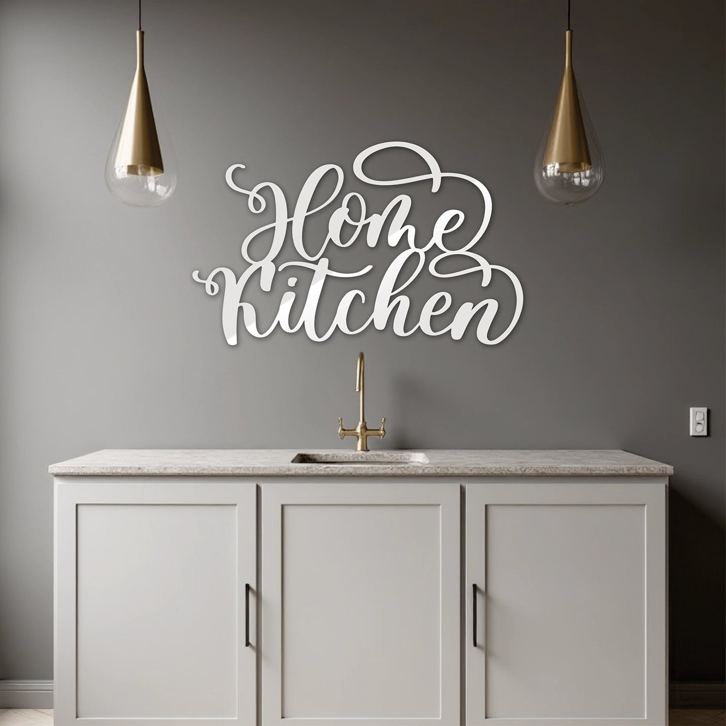 "Home Kitchen" Acrylic Cutout Wall Art