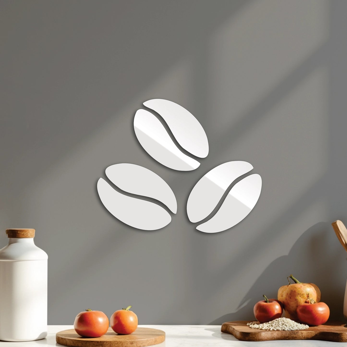 "Coffee Beans" Acrylic Cutout Wall Art