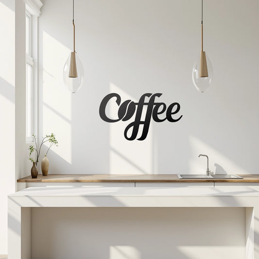 "Coffee" Wall Decal (Bean Design)