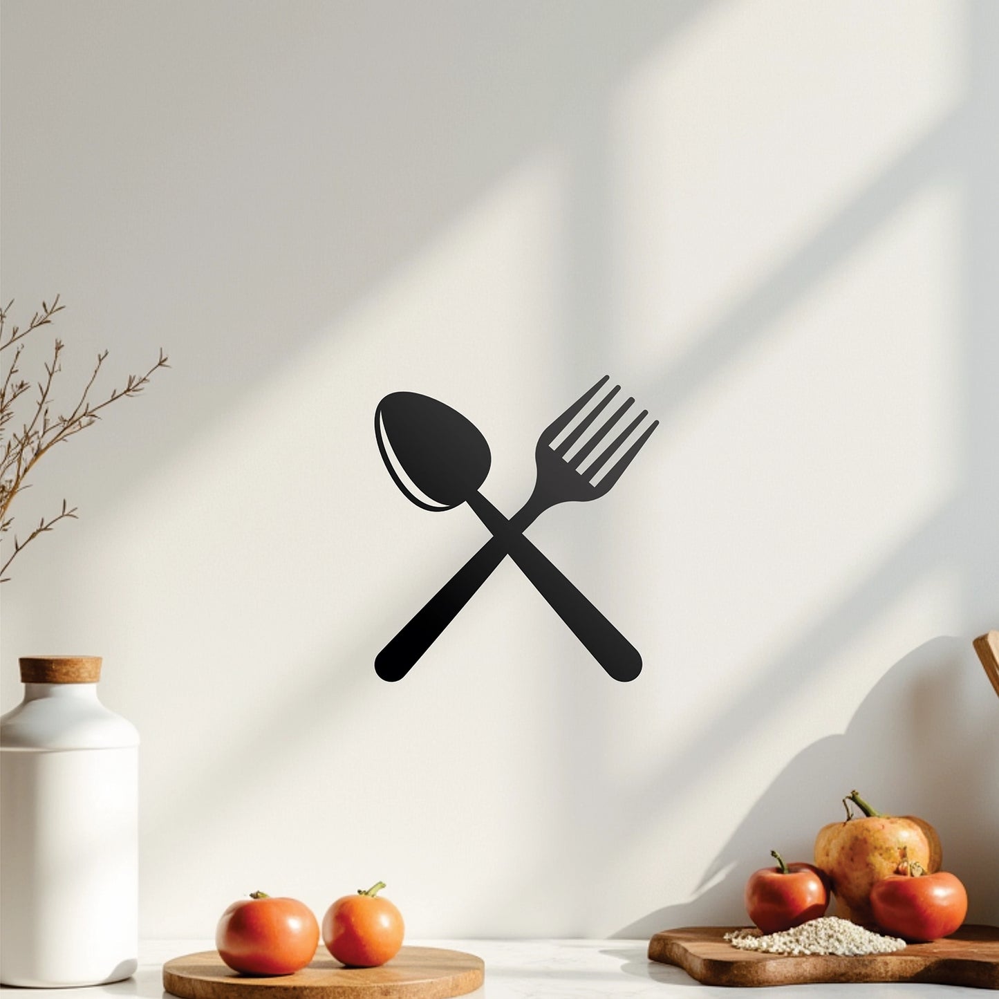 "Cutlery" Wall Decal (Crossed Design)