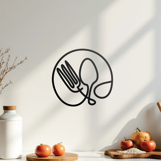 "Cutlery" Wall Decal (Creative Design)
