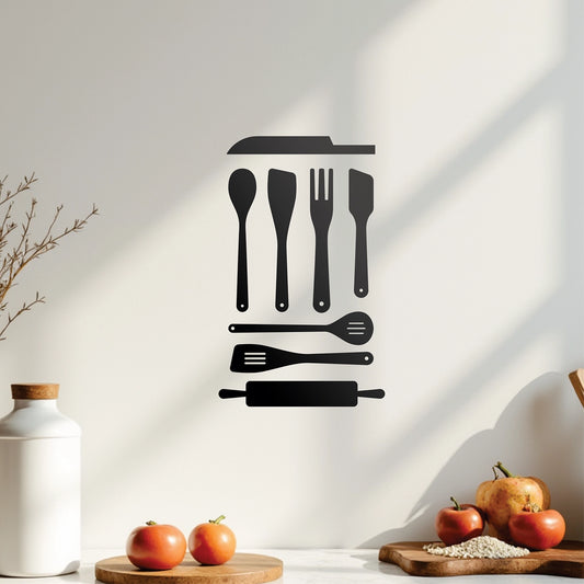 "Cutlery" Wall Decal (8 Piece Design)