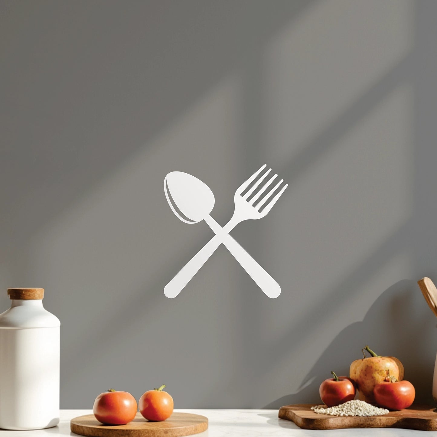 "Cutlery" Wall Decal (Crossed Design)