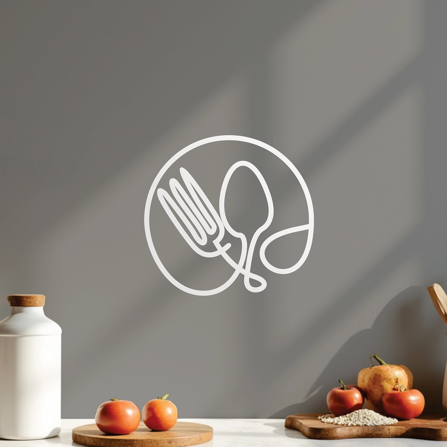 "Cutlery" Wall Decal (Creative Design)