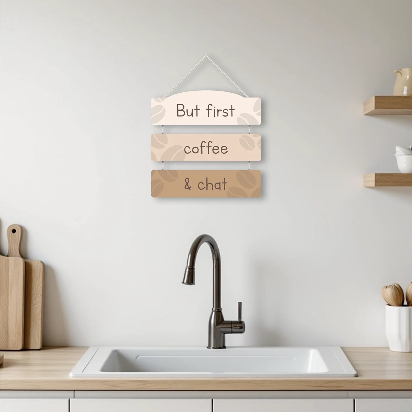 "Coffee & Chat" Wall Panels