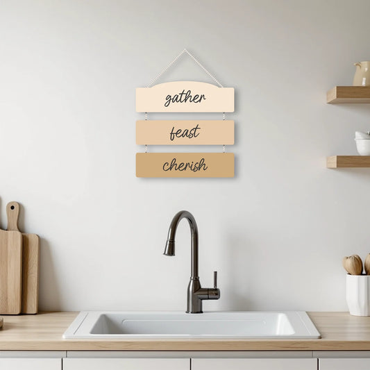 "Gather Feast Cherish" Wall Panels