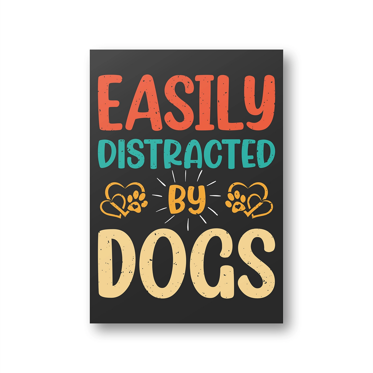 Distracted By Dogs Canvas Frame
