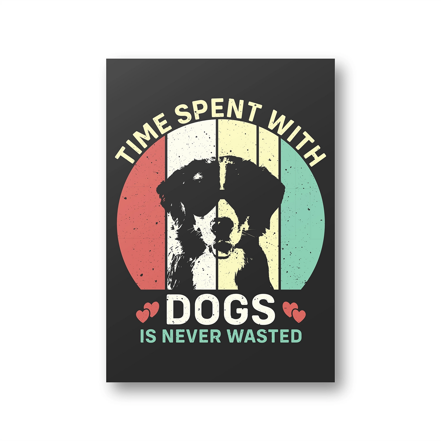 Time With Dogs Canvas Frame