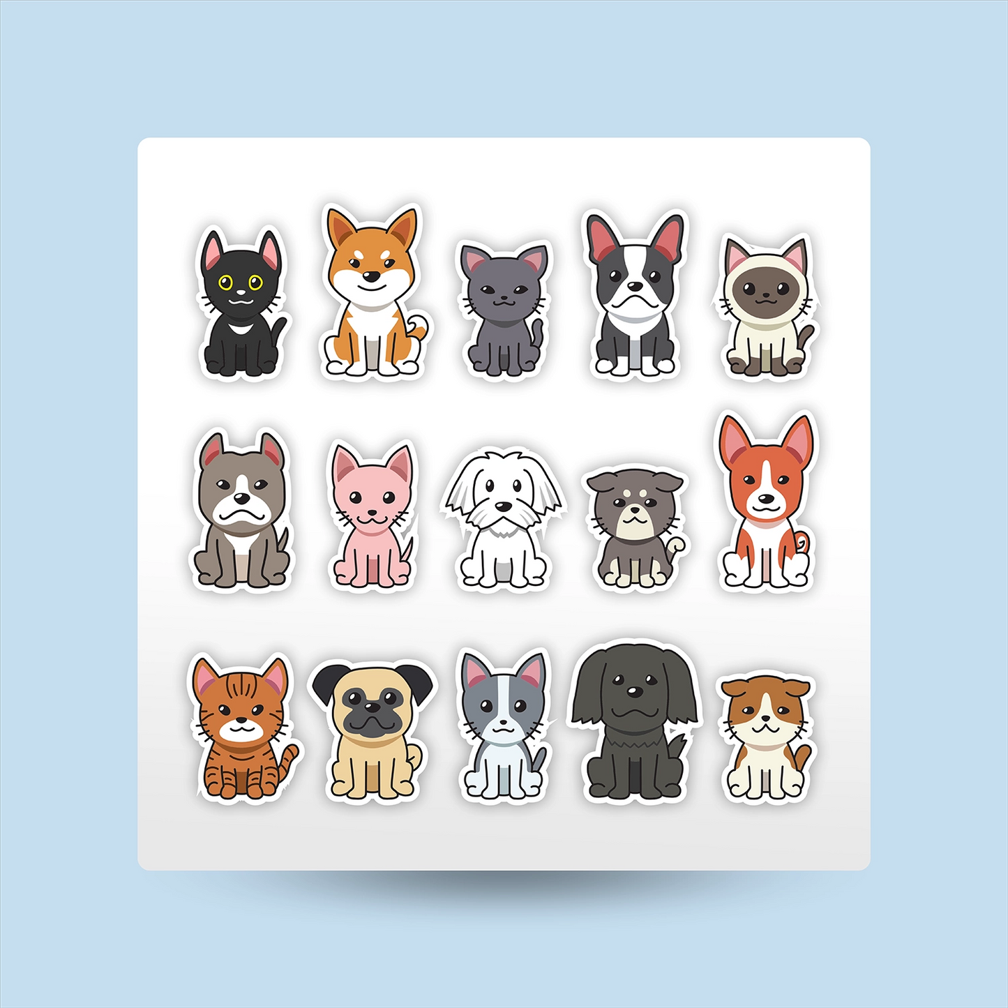 Cartoon Animals Kids Sticker Packs