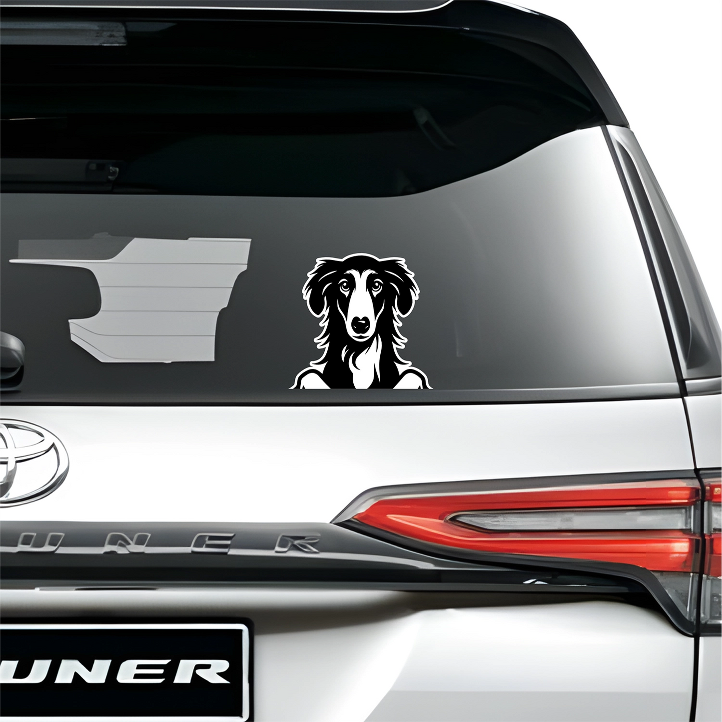 PeekaPup Borzoi Car Decals