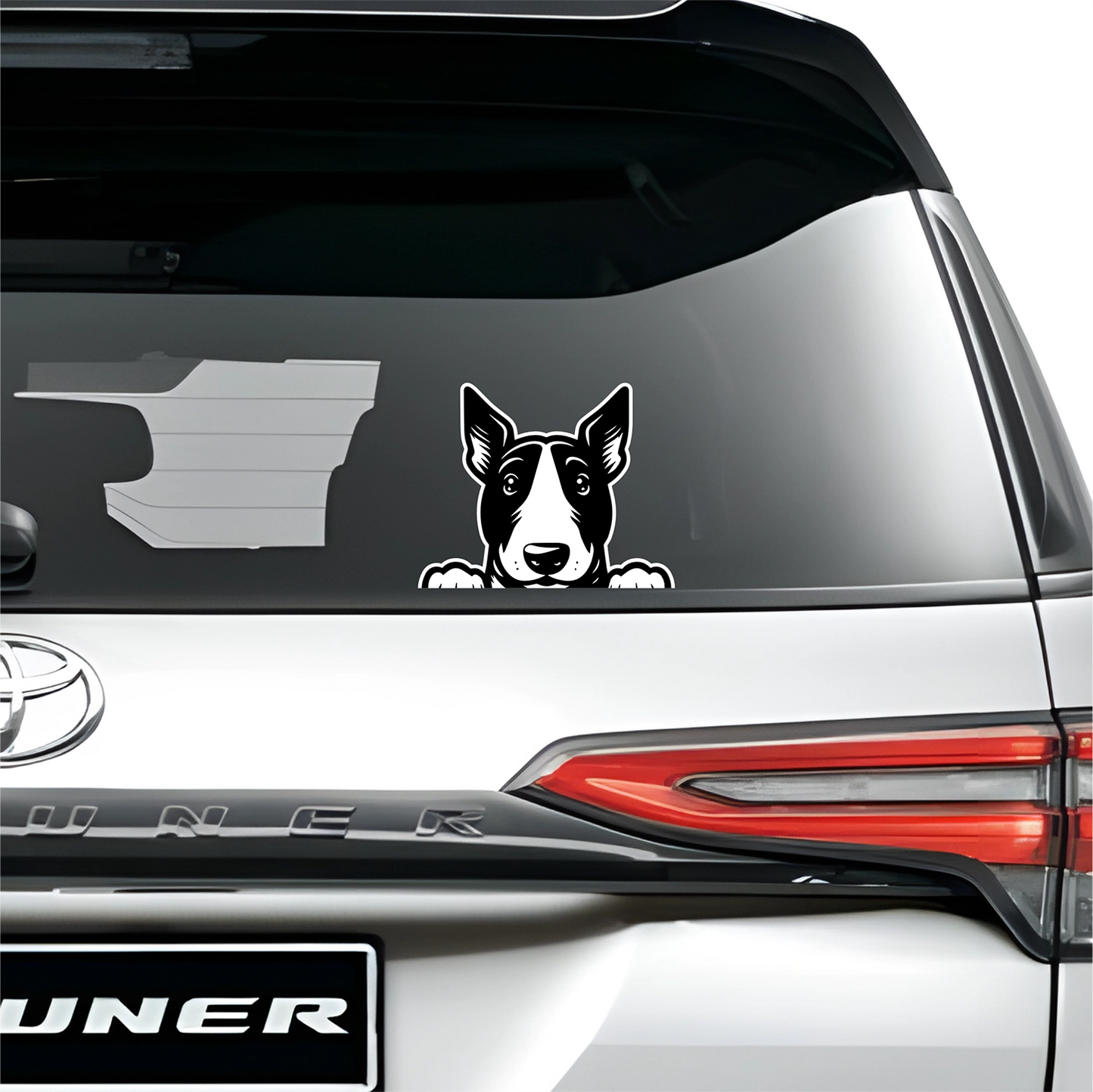 PeekaPup Bull Terrier Car Decals